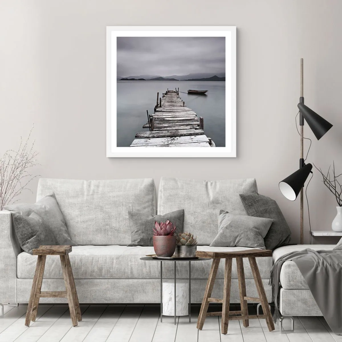 Poszter fekete keretben - Holnap indulhatsz - 50x50 cm