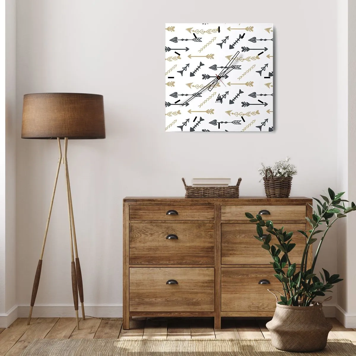 Falióra, Óra - Az íjász álma - 40x40 cm