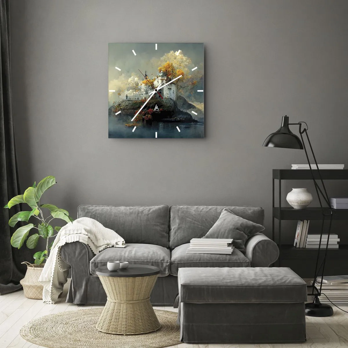 Falióra, Óra - Egy romantikus történet kezdete - 40x40 cm