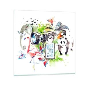 Üveg kép - Az utazó lencséjében - 60x60 cm