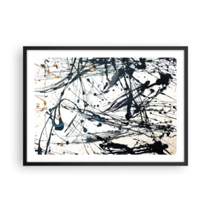 Poszter fehér keretben - Expresszionista absztrakció - 70x50 cm