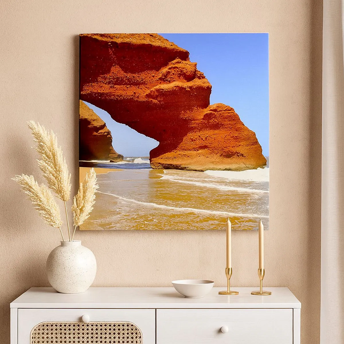 Vászonkép - Víz és szél évezredek óta - 30x30 cm