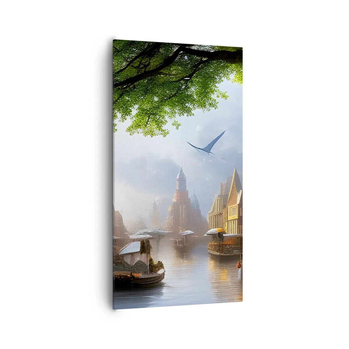 Vászonkép - Holland városkép - 65x120 cm