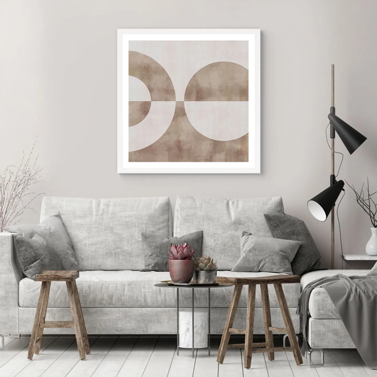 Poszter fekete keretben - Hasonlóságok és különbségek - 60x60 cm