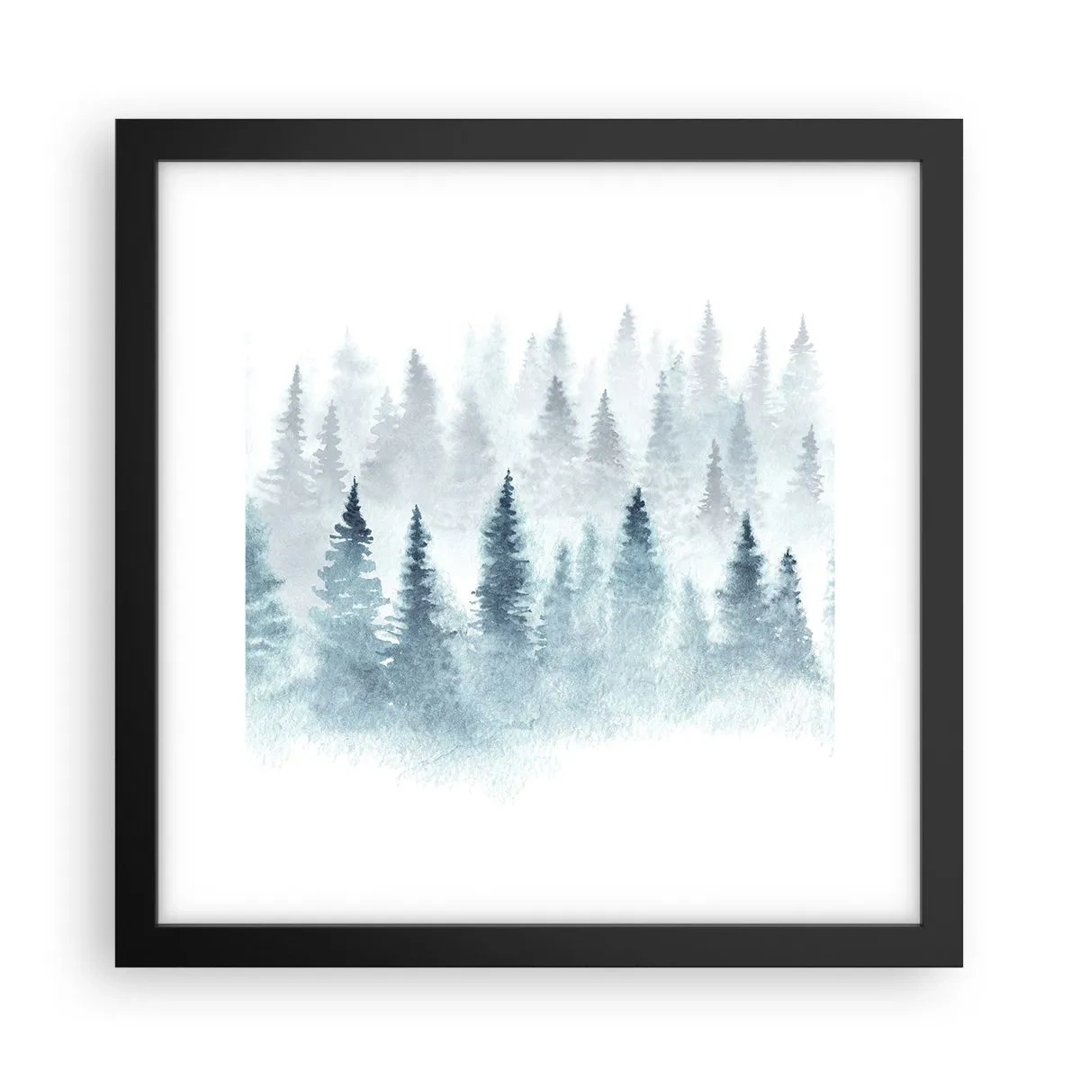 Poszter fehér keretben - Ködbe burkolózva - 30x30 cm