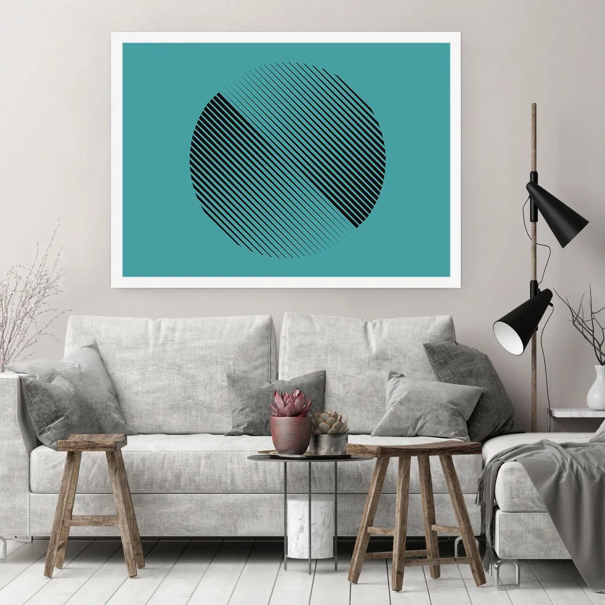 Poszter - A kör - egy geometriai variáció - 100x70 cm