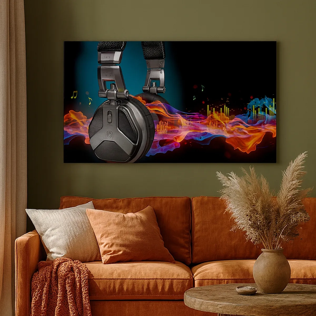 Vászonkép - A zene tüzében - 30x30 cm