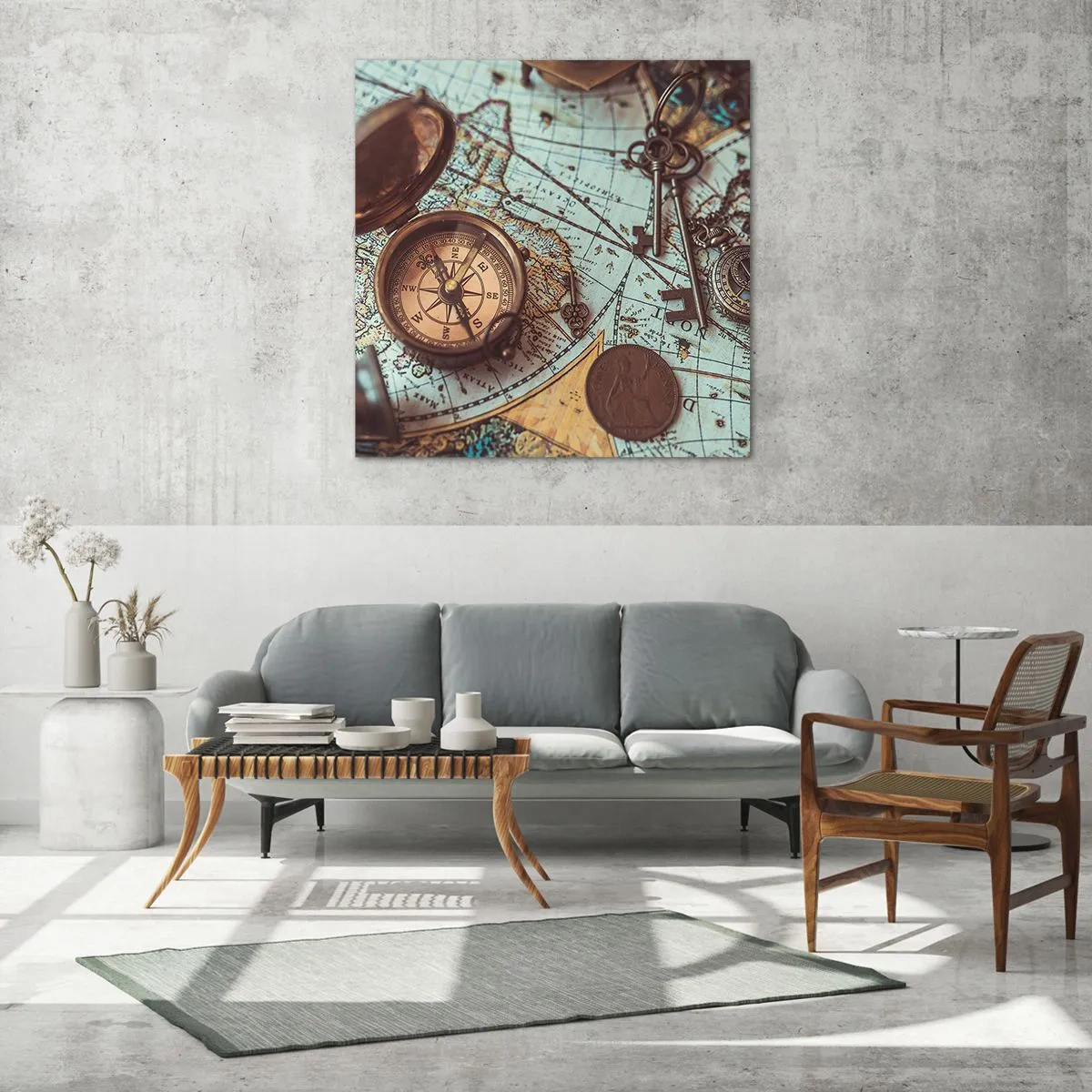 Üveg kép - A kalandvágynak - 70x70 cm