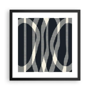 Poszter fehér keretben - Sötétség megtörése kísérlete - 40x40 cm