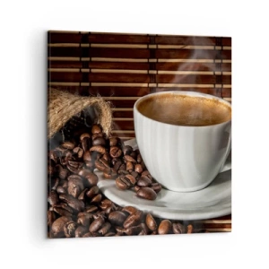 Vászonkép - A szén feketesége, a borostyán tisztasága - 50x50 cm