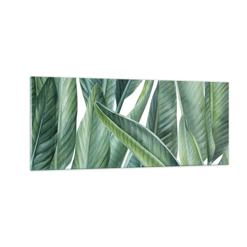 Üveg kép - Zöld önmagában - 100x40 cm