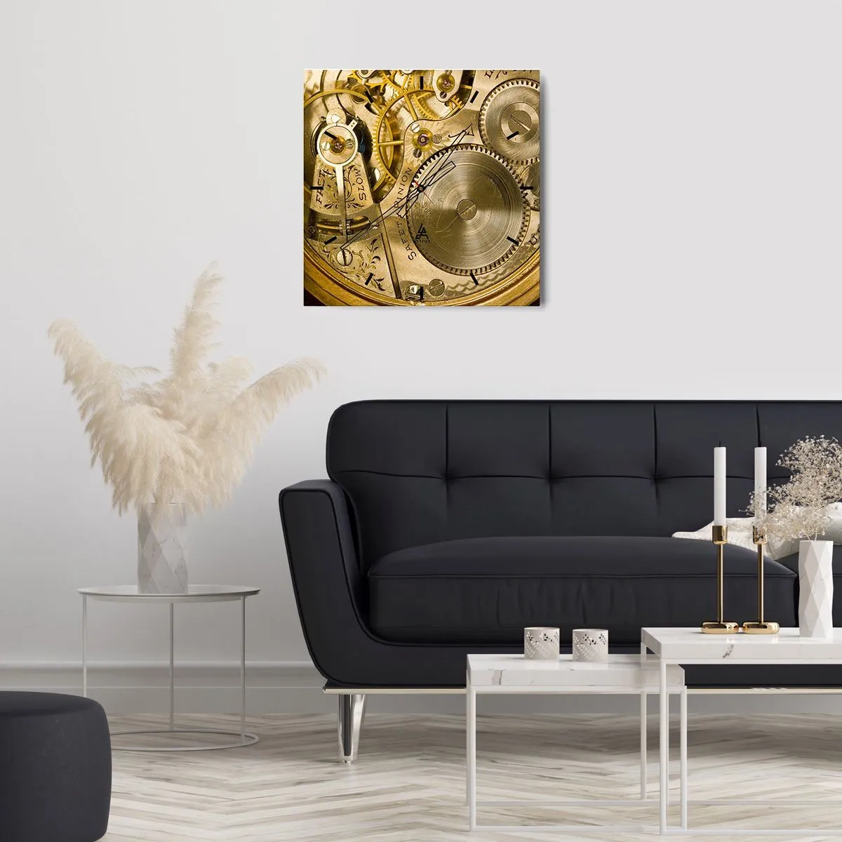 Falióra, Óra - Haladj a korral - 30x30 cm