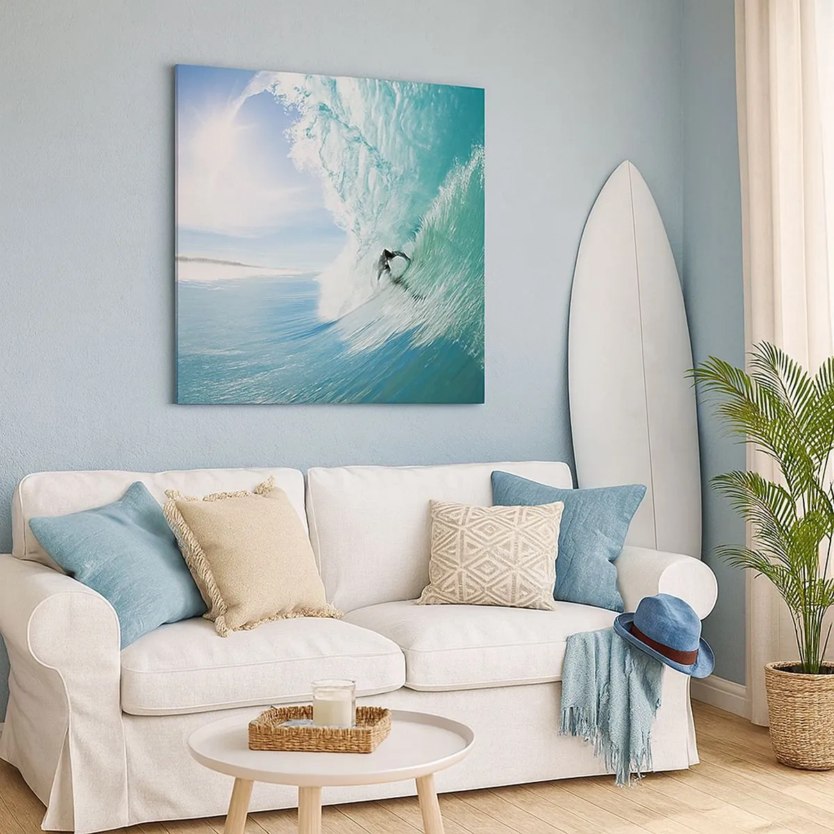 Vászonkép - Mindig a hullámon - 30x30 cm