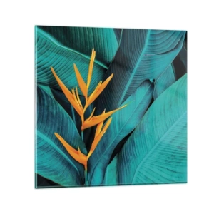 Üveg kép - Éden virága - 70x70 cm