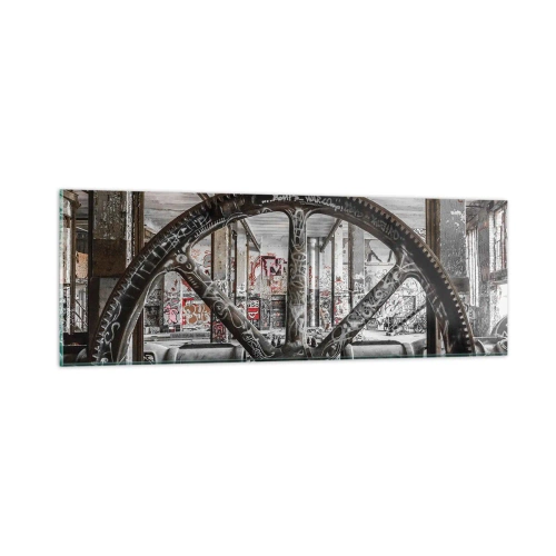 Üveg kép - A gyár titkos élete - 90x30 cm