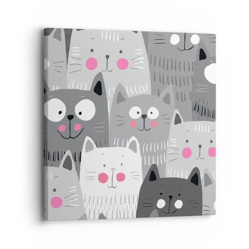 Vászonkép - A macska világa - 30x30 cm