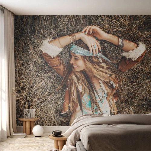 Fotótapéta Premium Canvas - Útban a szerelem nyara felé - Boho, Nő, Ékszerek - 250x175 cm