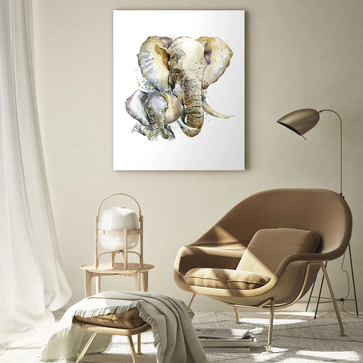 Üveg kép - Sehol se jobb mint anyánál - 70x100 cm