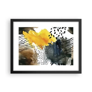 Poszter fehér keretben - Az elemek találkozása - 40x30 cm