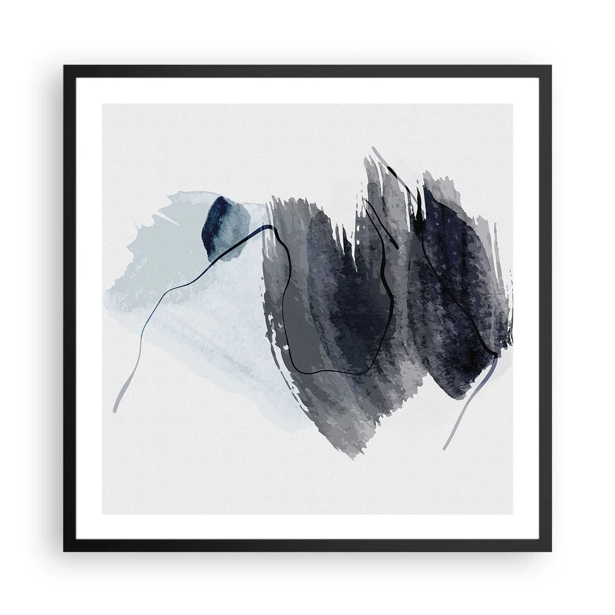 Poszter fehér keretben - Intenzitás és mozgás - 60x60 cm