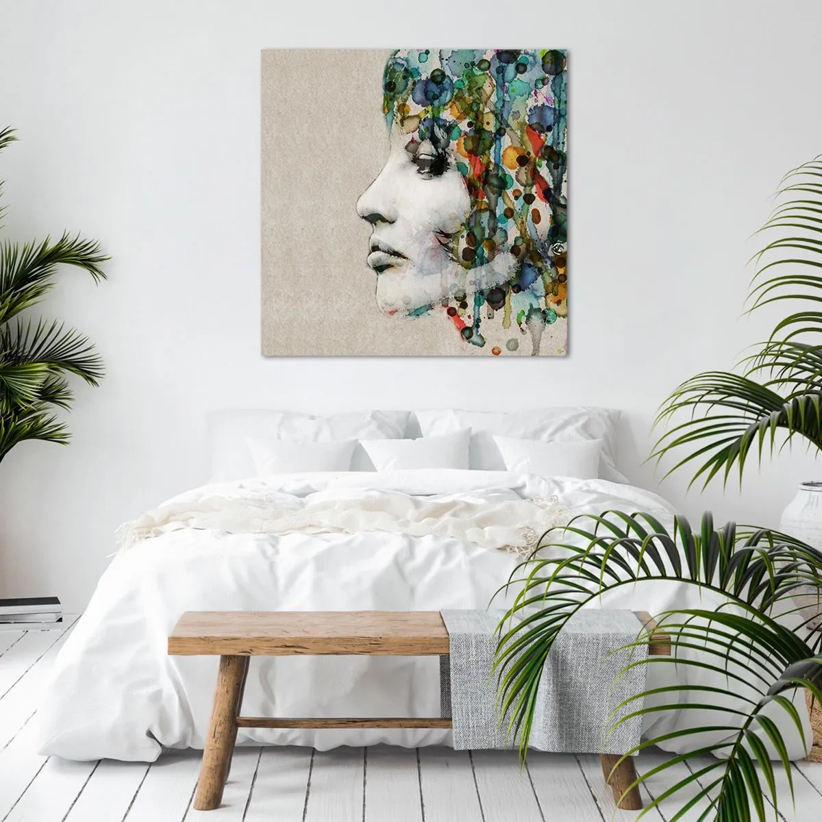 Vászonkép - Előbúj a szürkéből - 70x70 cm