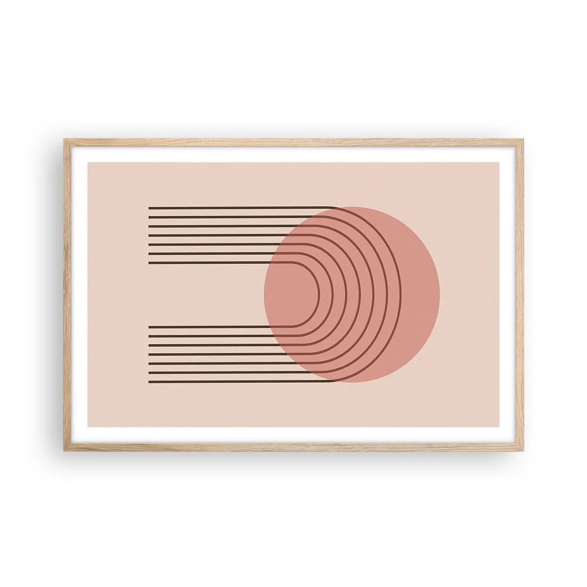 Poszter világos tölgy keretben - Ellenállhatatlan vonzalom - 91x61 cm