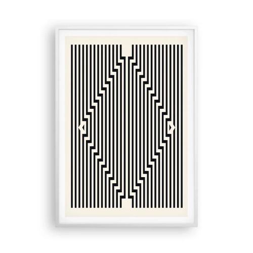 Poszter fekete keretben - Geometrikus illúzió - 70x100 cm
