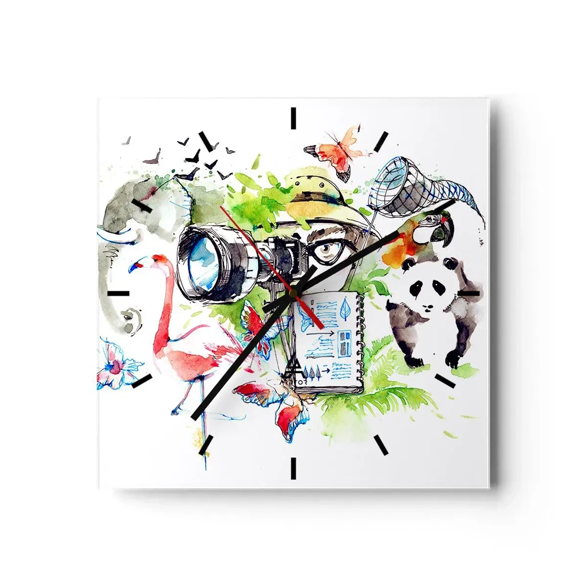 Falióra, Óra - Az utazó lencséjében - 40x40 cm