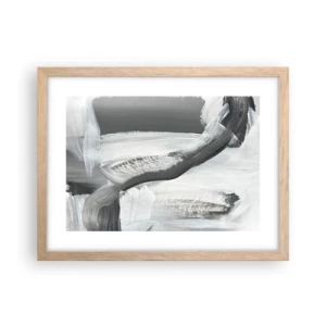 Poszter világos tölgy keretben - Határozott mozgással - 40x30 cm