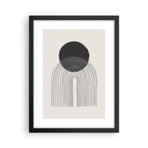 Poszter fehér keretben - Remegés és biztosság - 30x40 cm