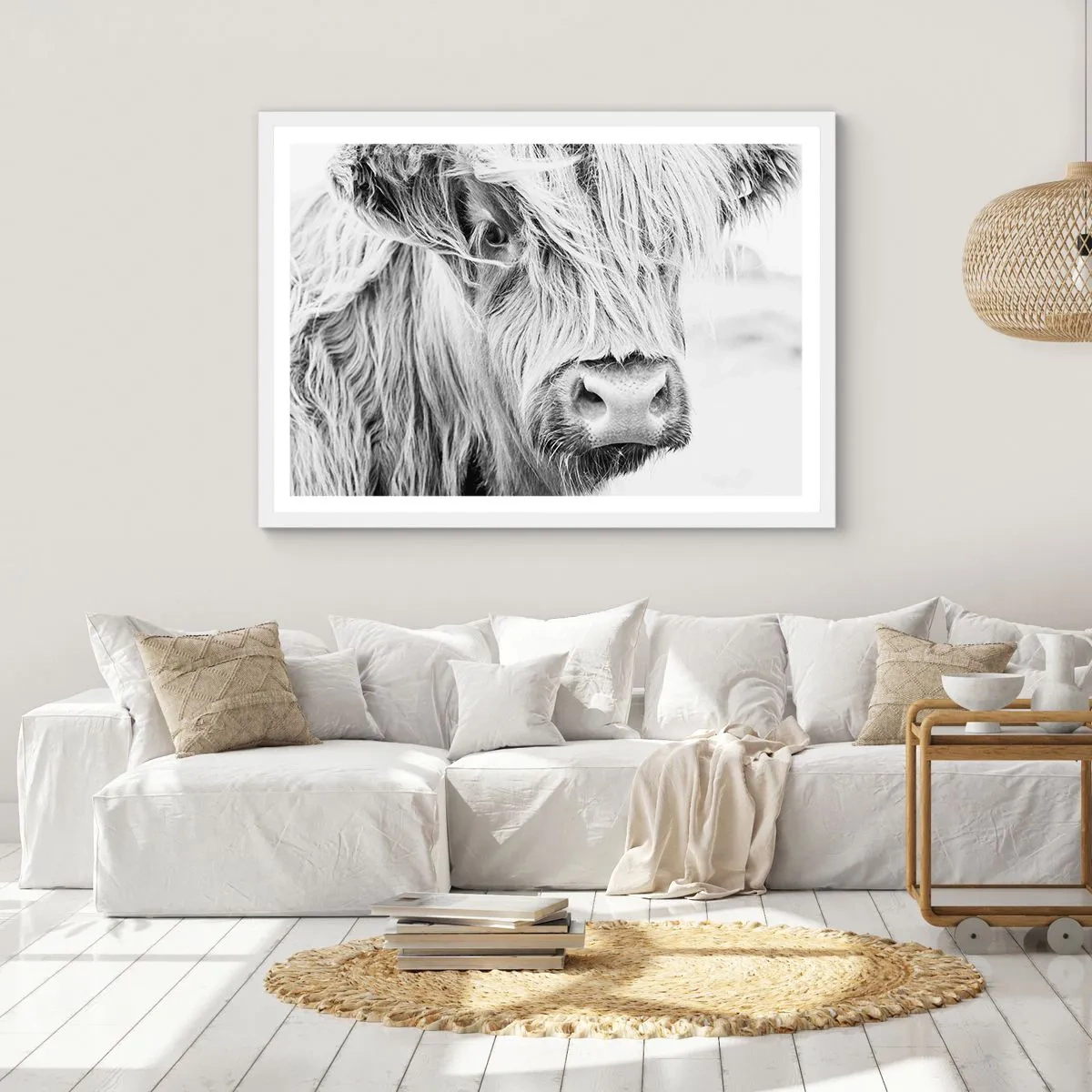 Poszter fekete keretben - Skót vadság - 100x70 cm