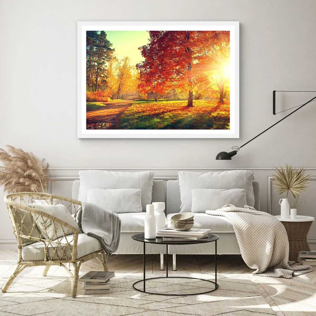 Poszter fekete keretben - A vörös gyönyörű - 40x30 cm