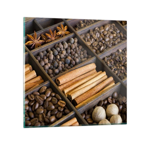 Üveg kép - Az aromák kincsesbányája - 60x60 cm