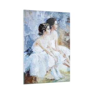 Üveg kép - A fiatal hattyúk pihenése - 50x70 cm