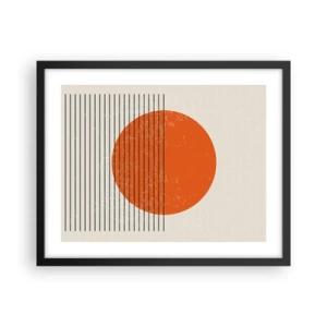 Poszter fehér keretben - Mindig a nap - 50x40 cm