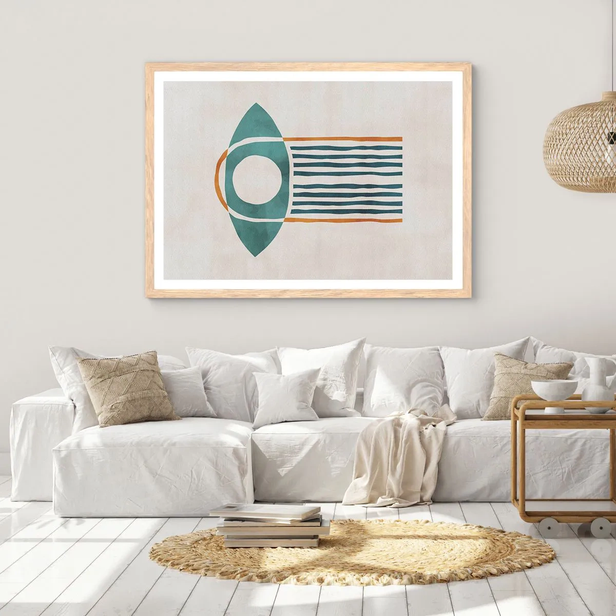 Poszter világos tölgy keretben - Jelek és rituálék - 50x40 cm