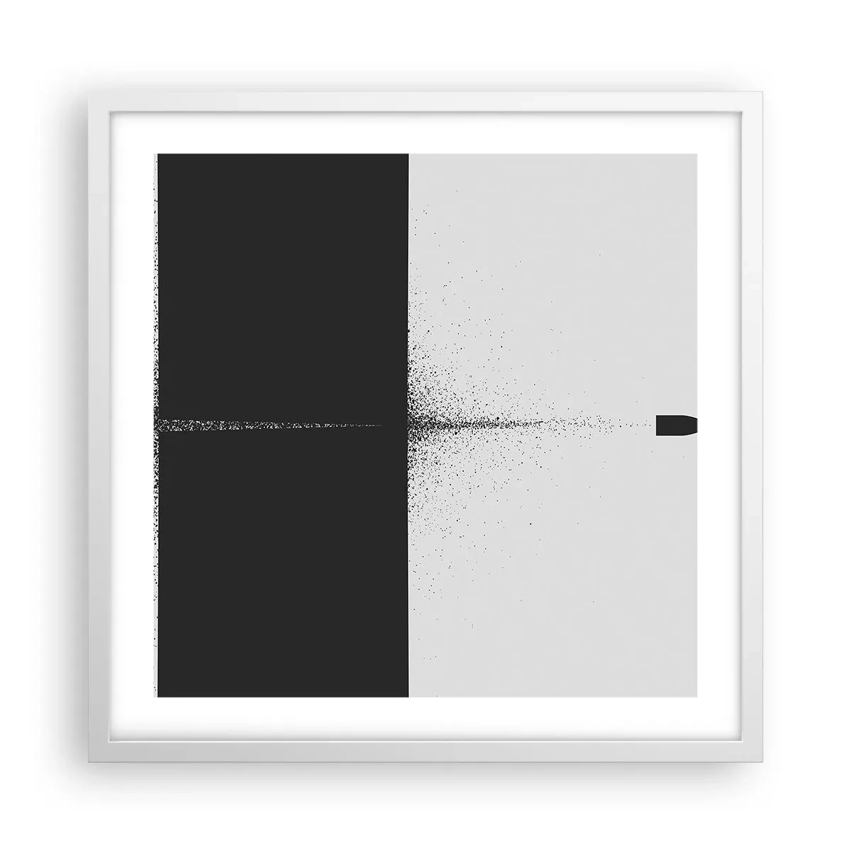 Poszter fekete keretben - Egyenesen a cél felé - 50x50 cm