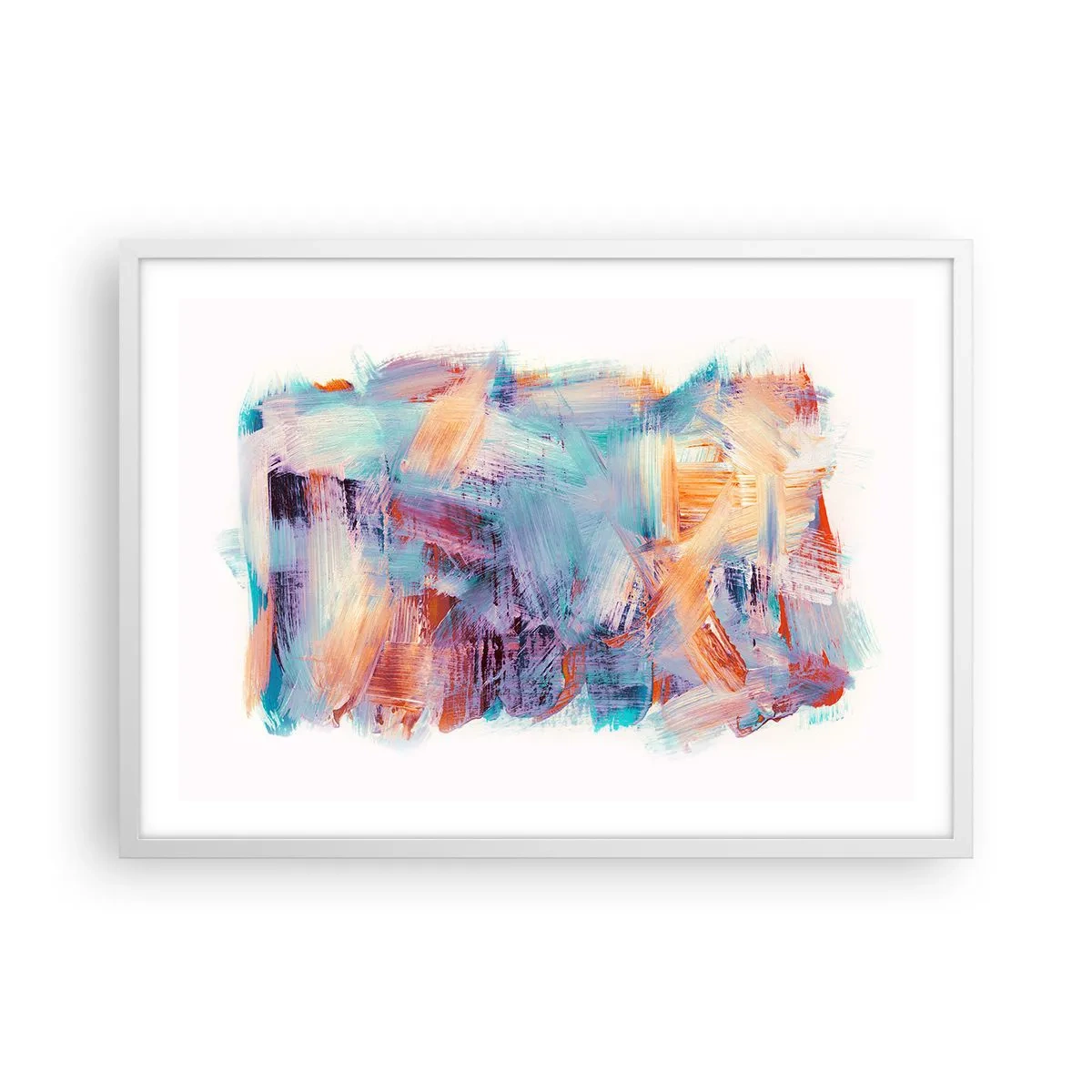 Poszter fekete keretben - Színes rendetlenség - 70x50 cm