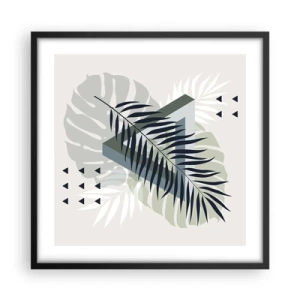 Poszter fehér keretben - Természet és geometria – két rend? - 50x50 cm