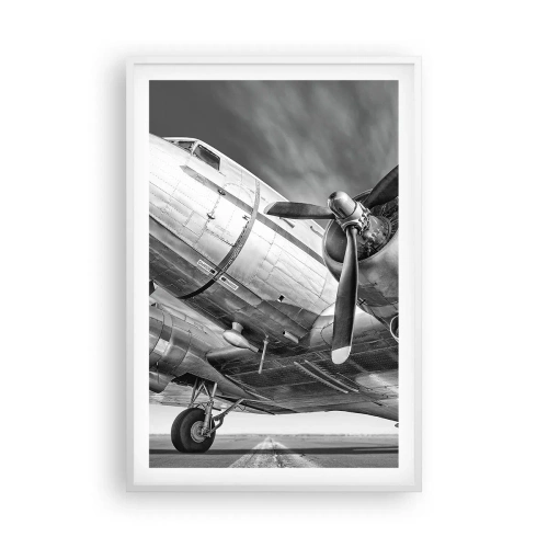 Poszter fekete keretben - Mindig kész a repülésre - 61x91 cm