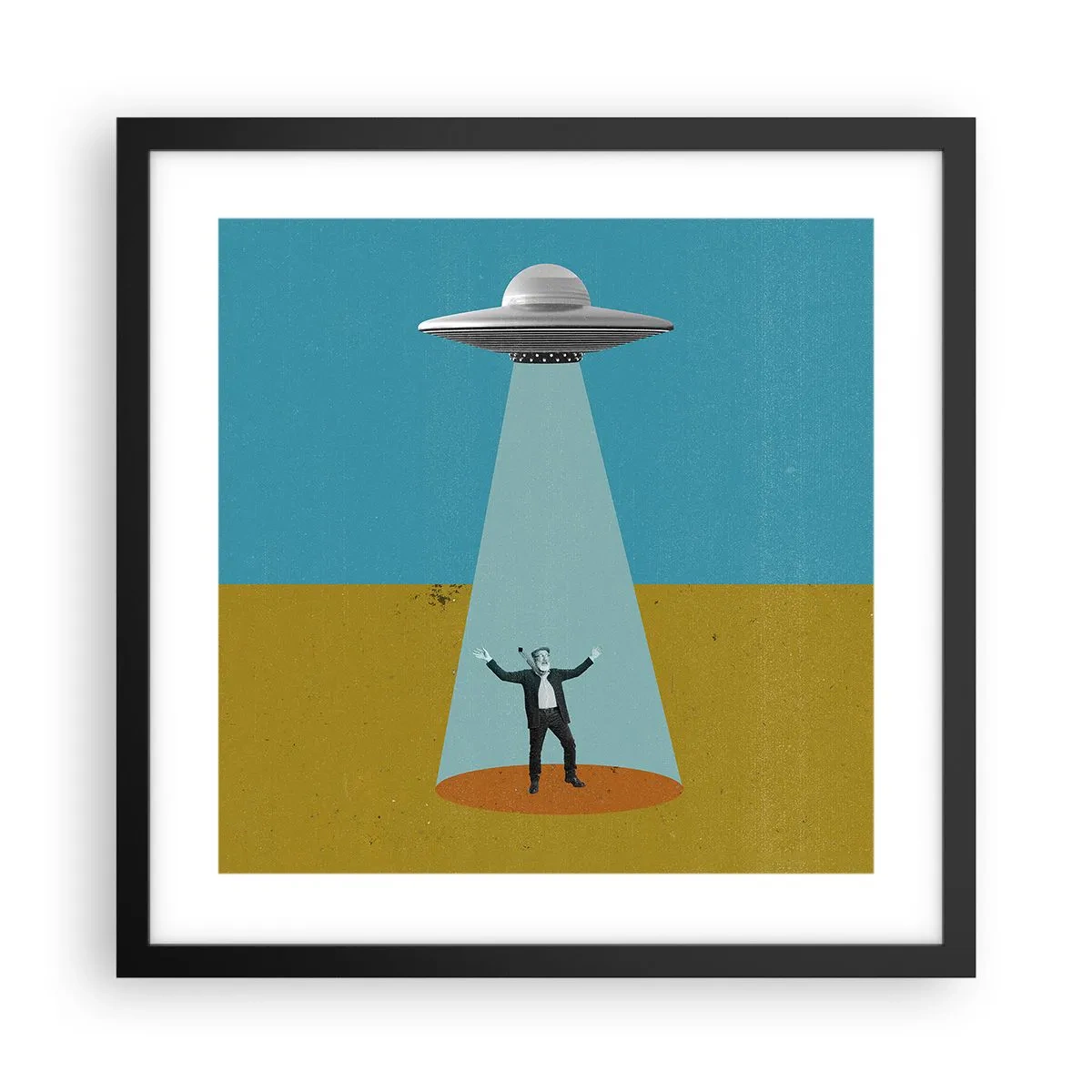 Poszter fehér keretben - Közeli találkozás - 40x40 cm