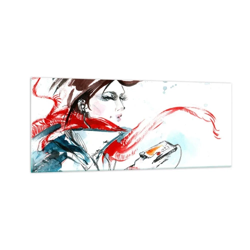 Üveg kép - Valami játszik bennem - 100x40 cm