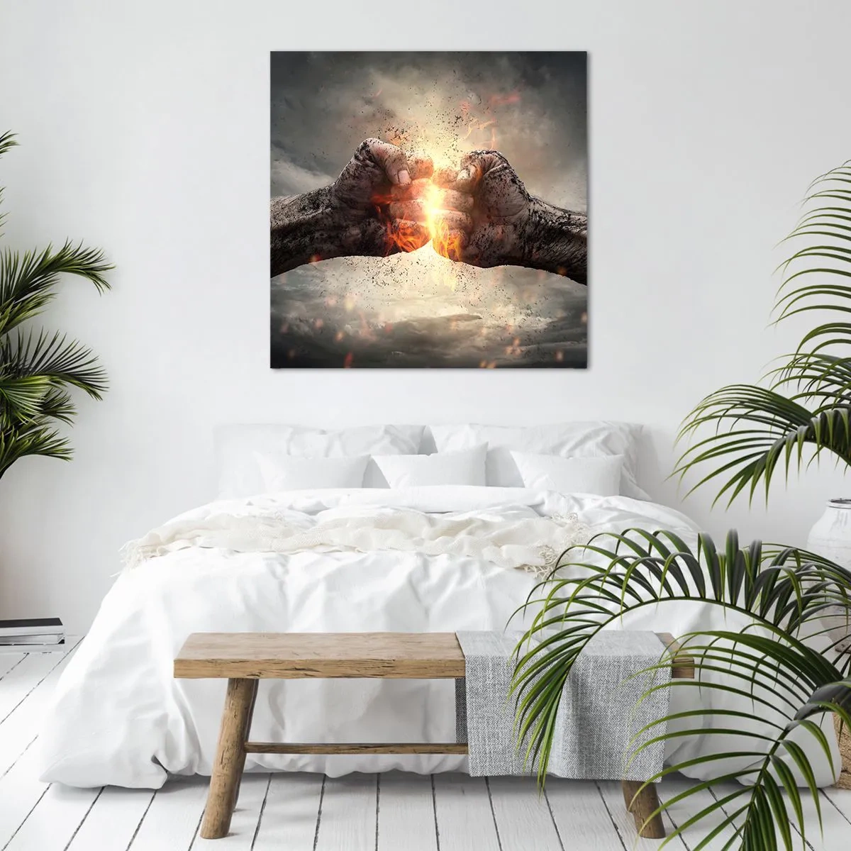 Vászonkép - Harcolj - 50x50 cm