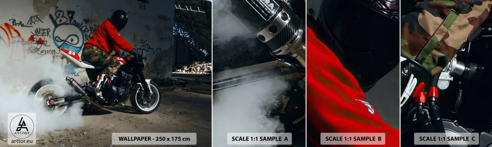 Fotótapéta Minta Standard Eco - Kergess! - Autóipari, Motorkerékpár, Falfirkálás - 100x30 cm
