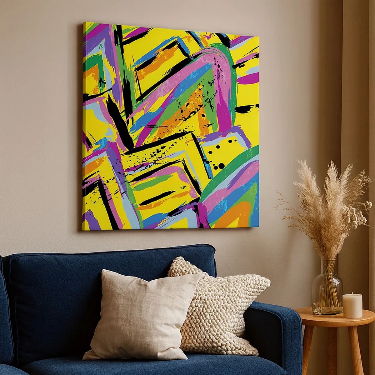 Vászonkép - Az örömében sikít - 30x30 cm