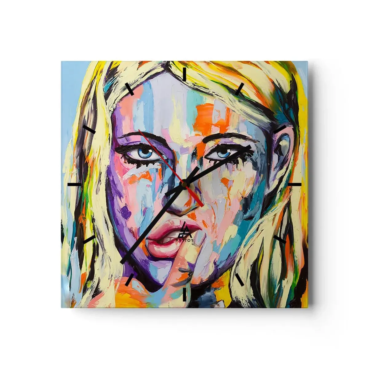 Falióra, Óra - Nézz egyenesen a szemébe - 40x40 cm