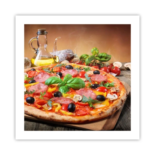 Poszter - Igazi olasz ízzel - 50x50 cm