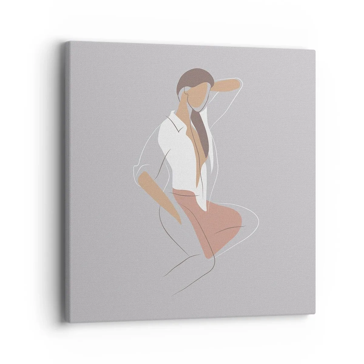 Vászonkép - Kecsesség kontúrja - 40x40 cm