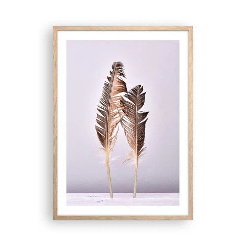 Poszter világos tölgy keretben - A semmi ellen - 50x70 cm