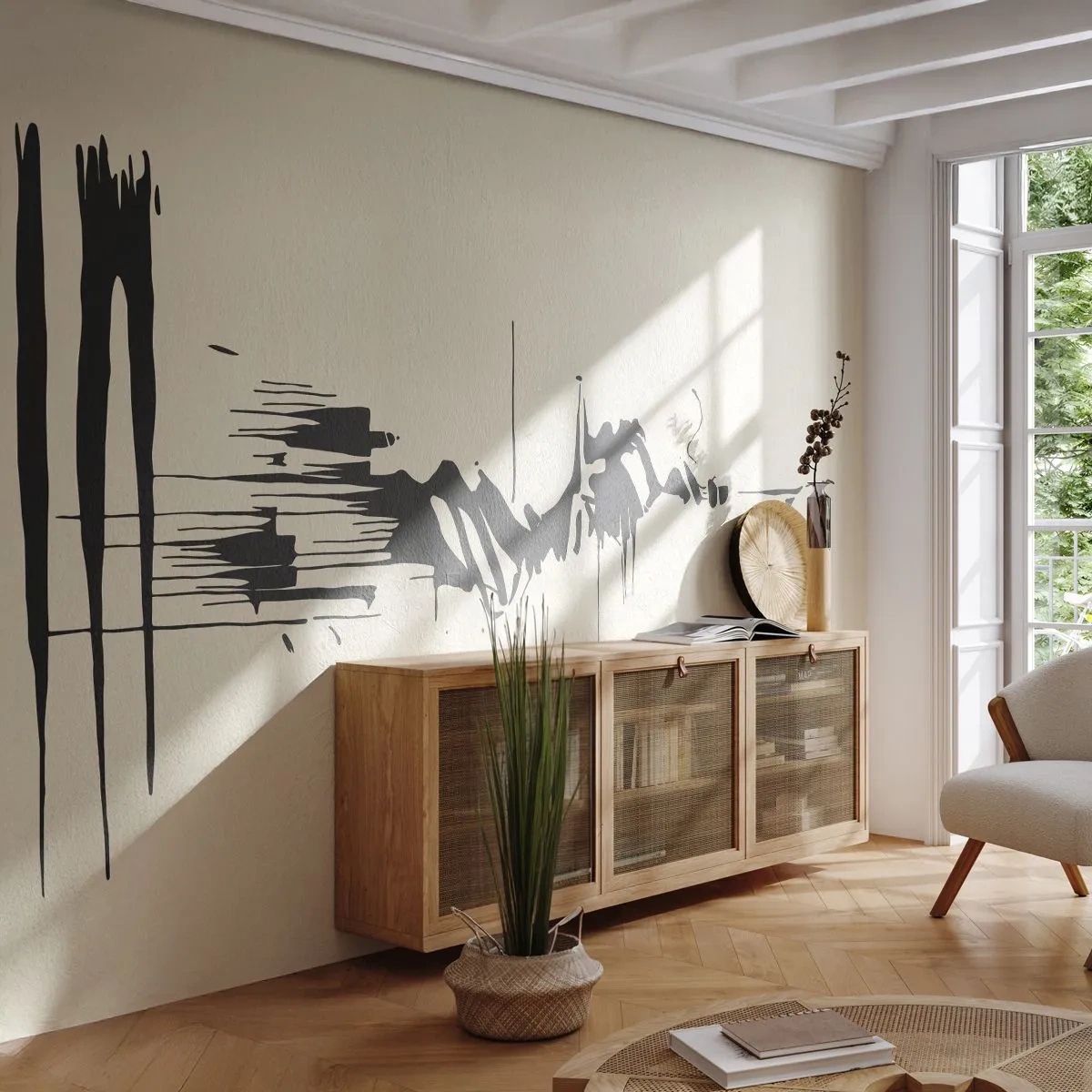 Fotótapéta Premium Canvas - Sietős absztrakció - Absztrakció, Minimalizmus, Darab - 500x350 cm
